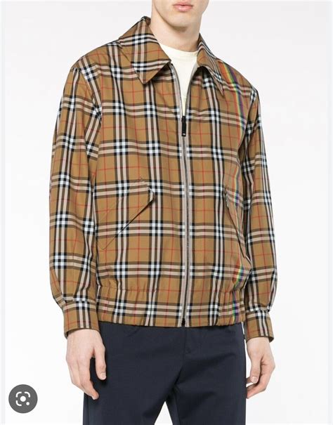 Men's BURBERRY Nova Check Reversible Harrington Jacket 